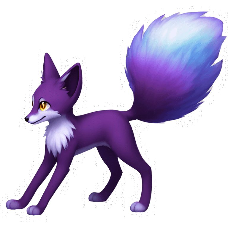 Anthro Sona Fakemon Nebula Fox Full Body emoji