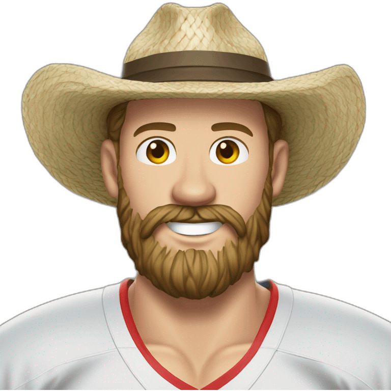 Jonathan Toews as beach bum with beard emoji