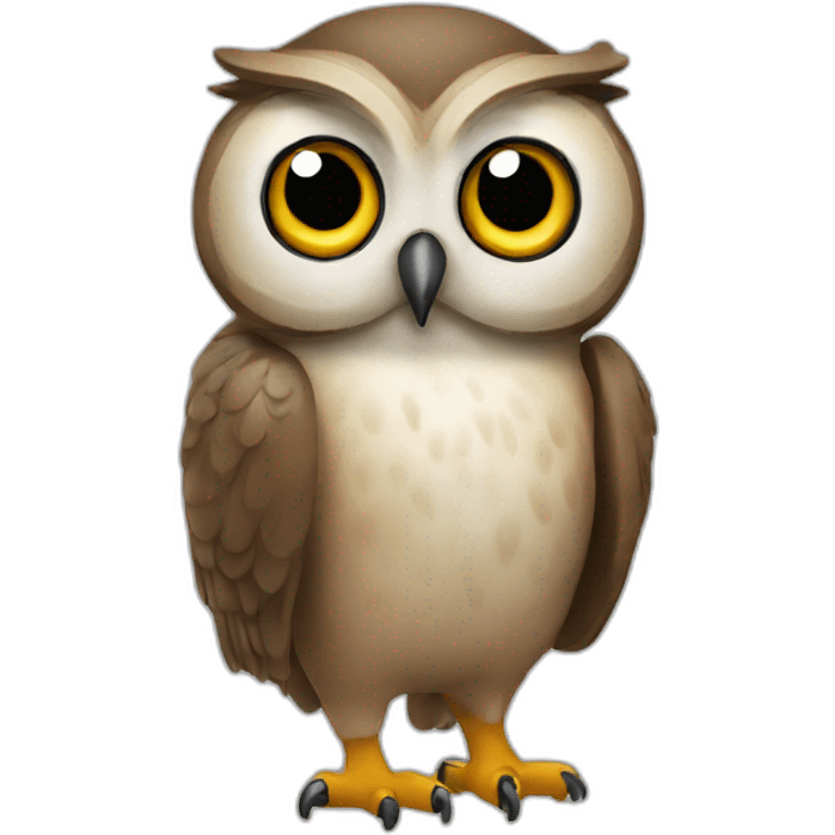 Owl-researcher emoji