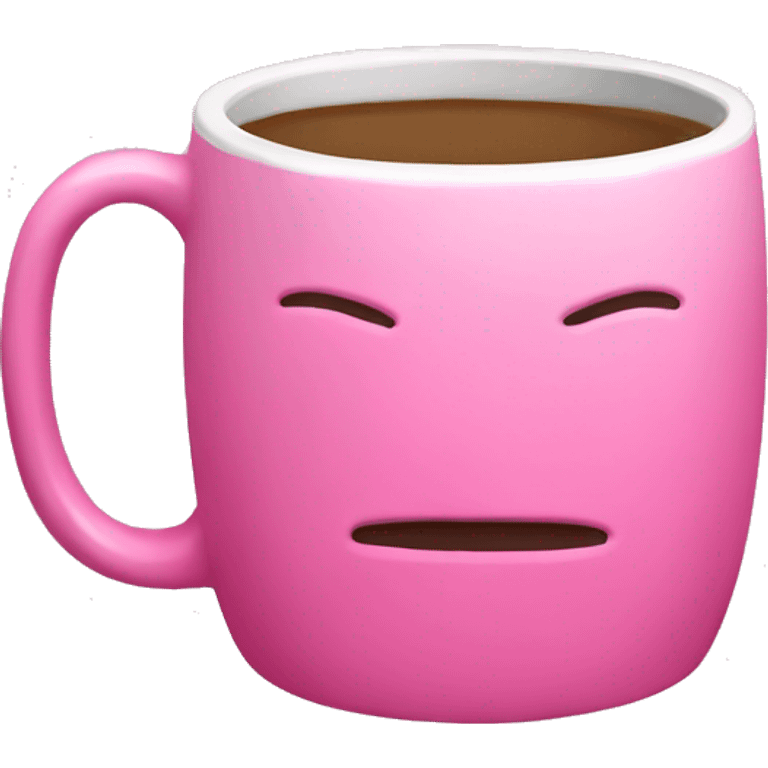 Pink mug emoji