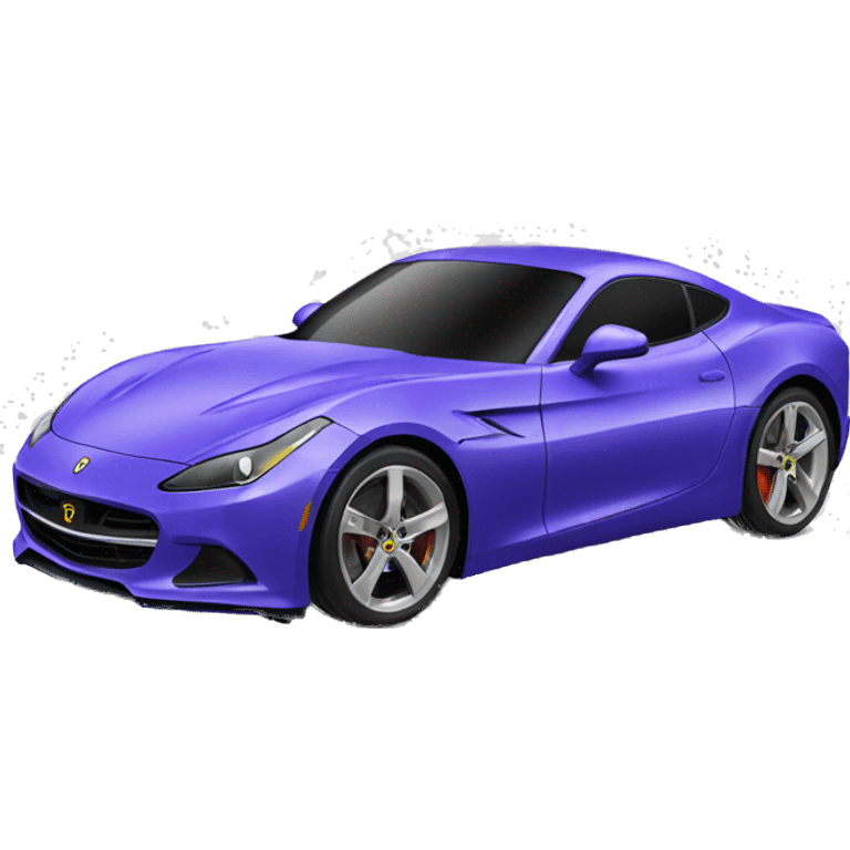 sports car on white background emoji