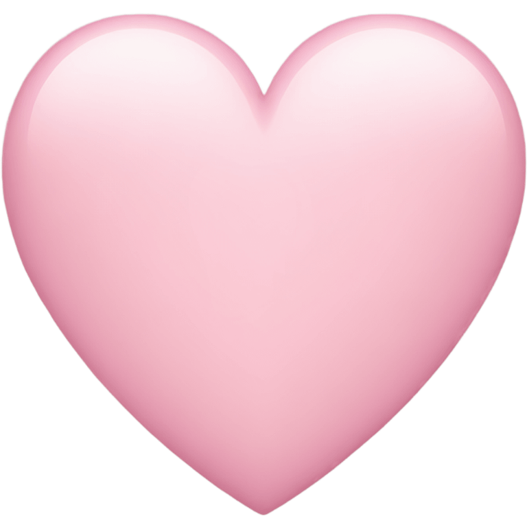 Light pink heart emoji