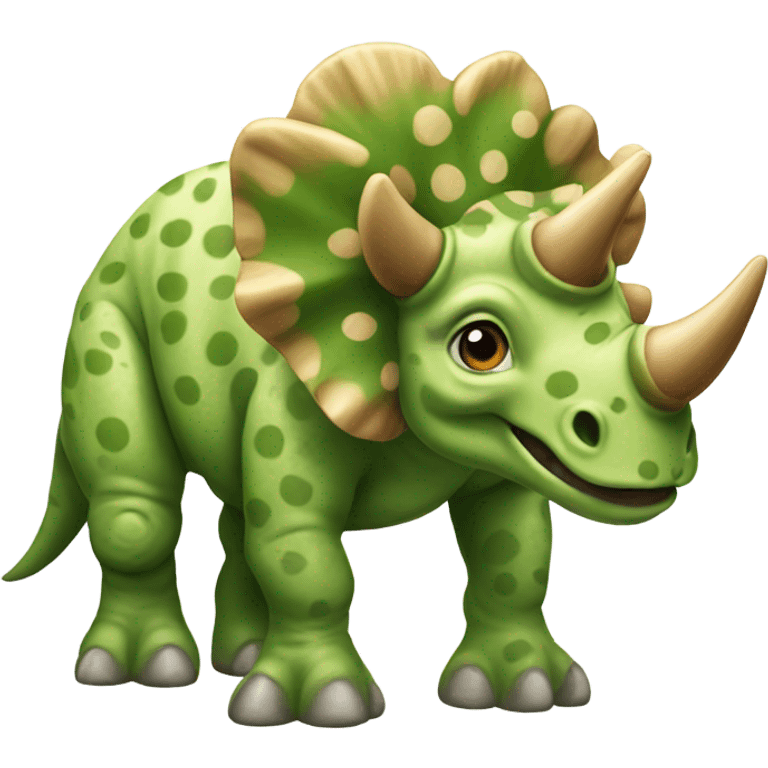 Triceratops with spots emoji