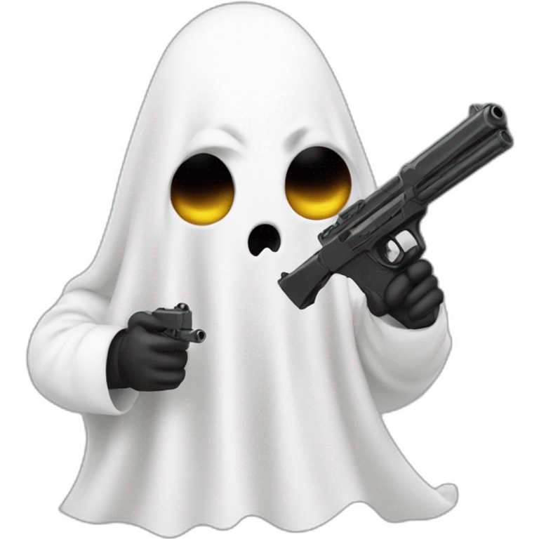 ghost with gun emoji