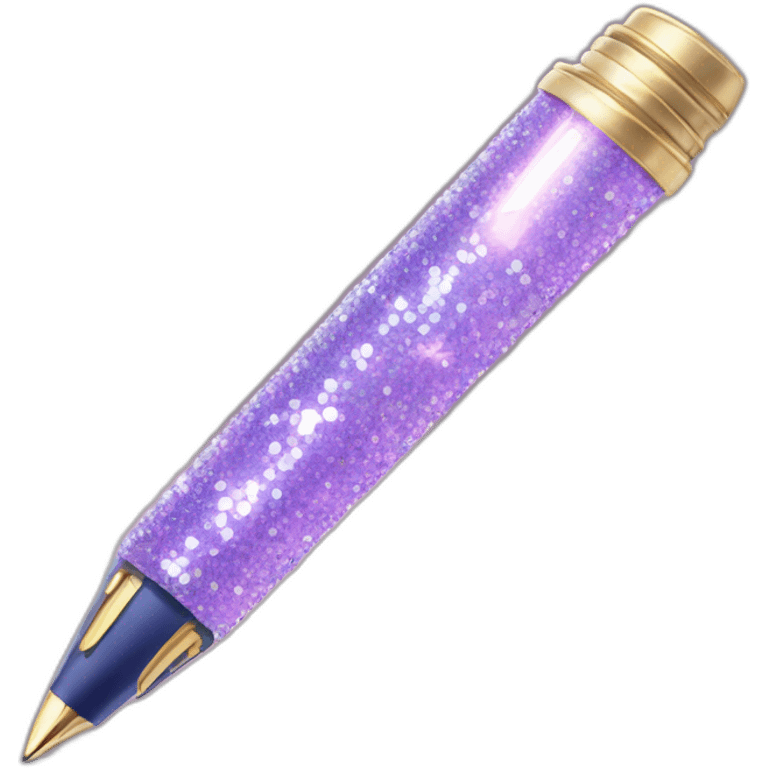 pen writing paper stack and sparkles emoji