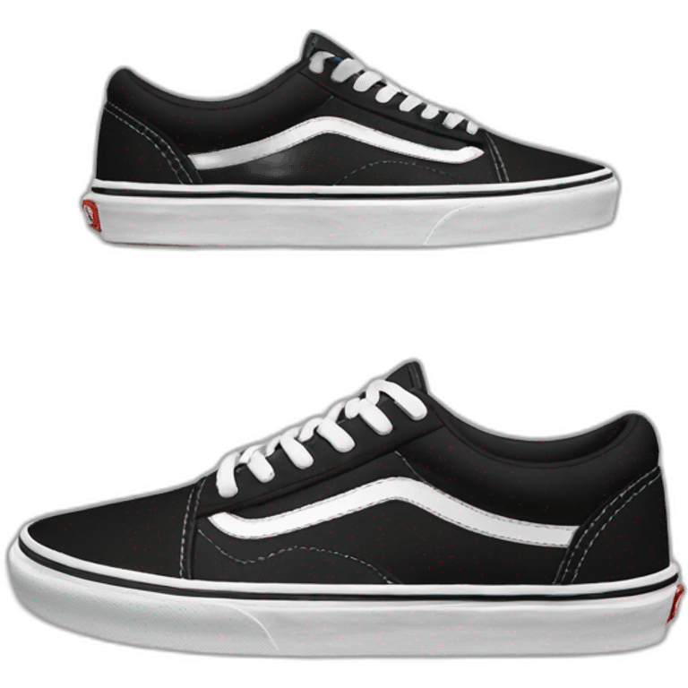 vans-shoes black  emoji