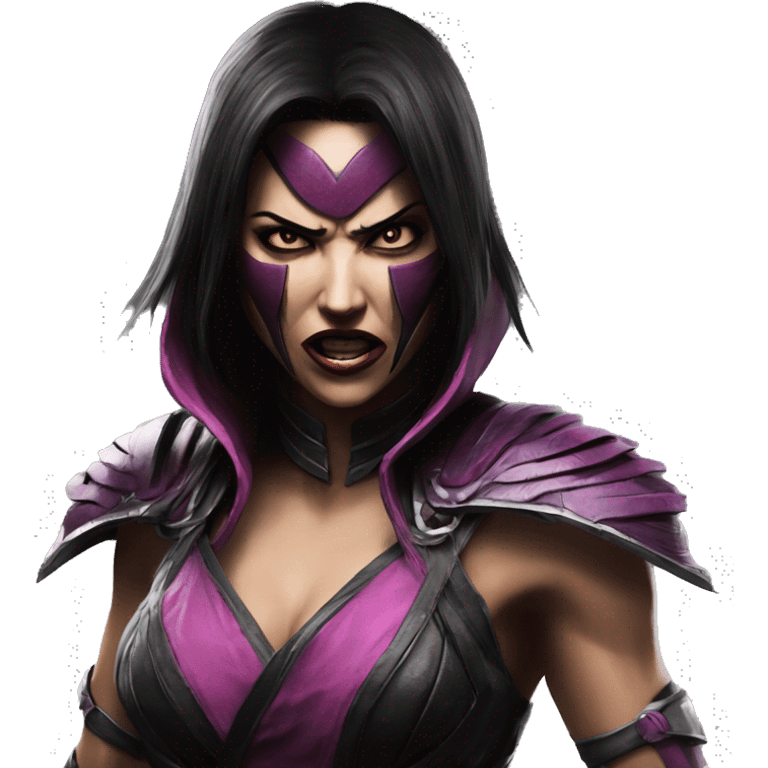 frightened Mileena Mortal Kombat X emoji