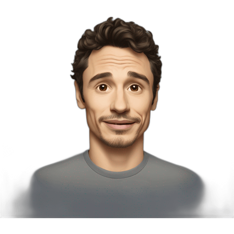 james franco wearing tee emoji