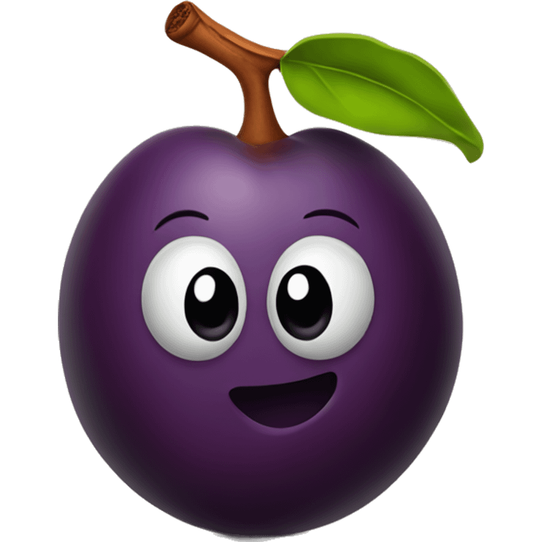 plum with cinnamon  emoji