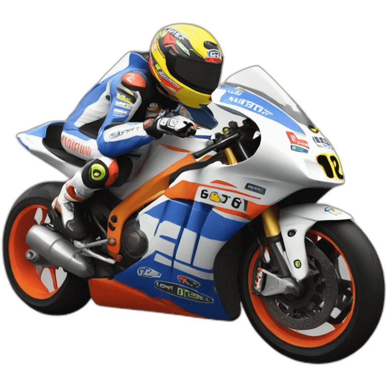 Une moto Gp emoji