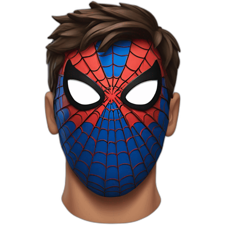 Spider-Man face mask emoji