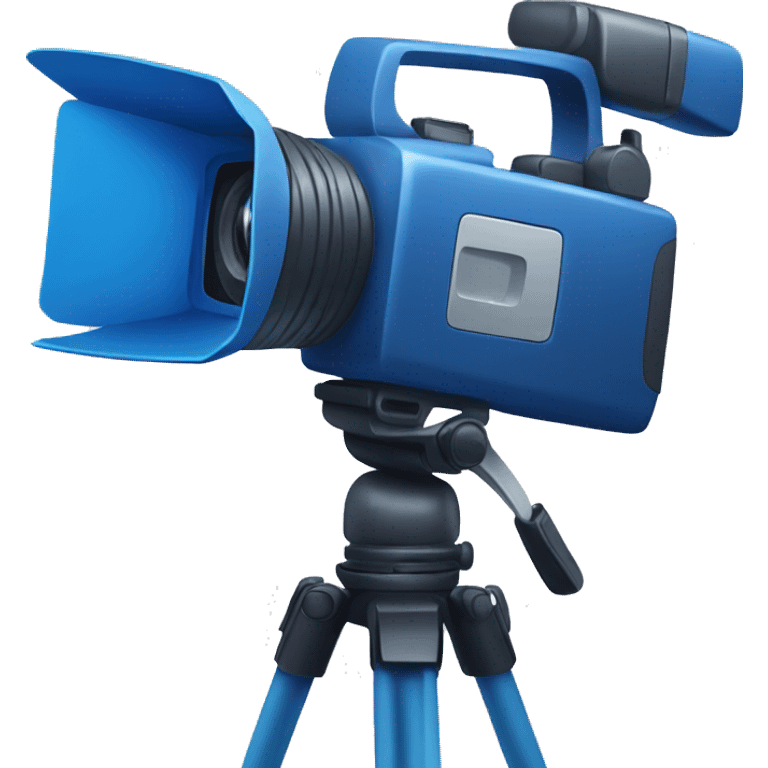 Blue video camera emoji