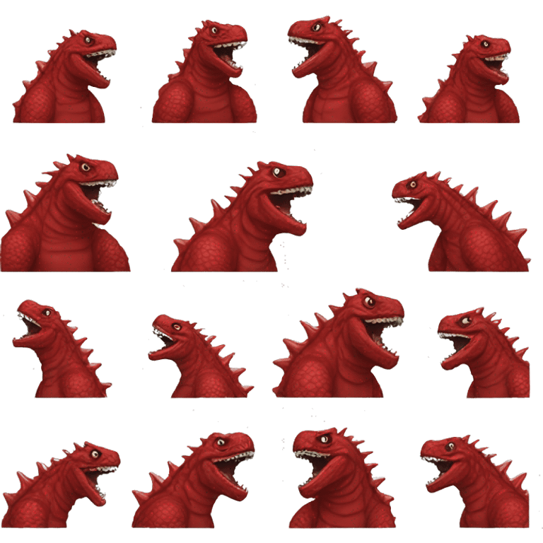 red Godzilla  emoji