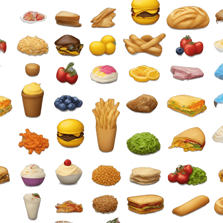 “Lots of colorful food” emoji