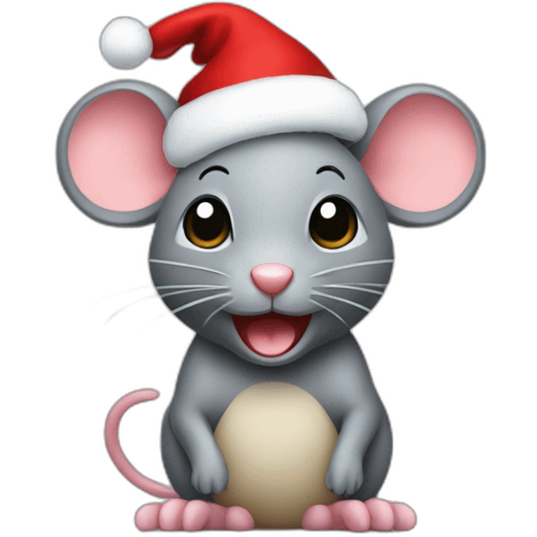 christmas mouse emoji