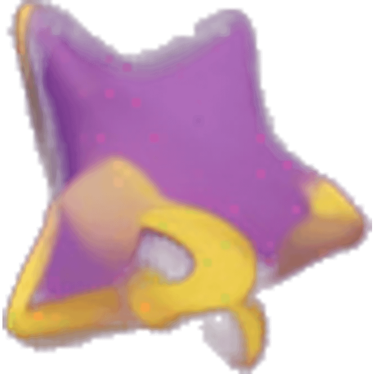 dark puple star with golden magins emoji