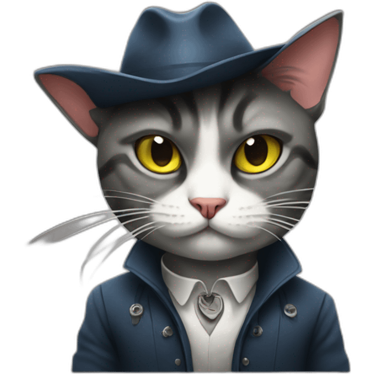 Gangster cat emoji