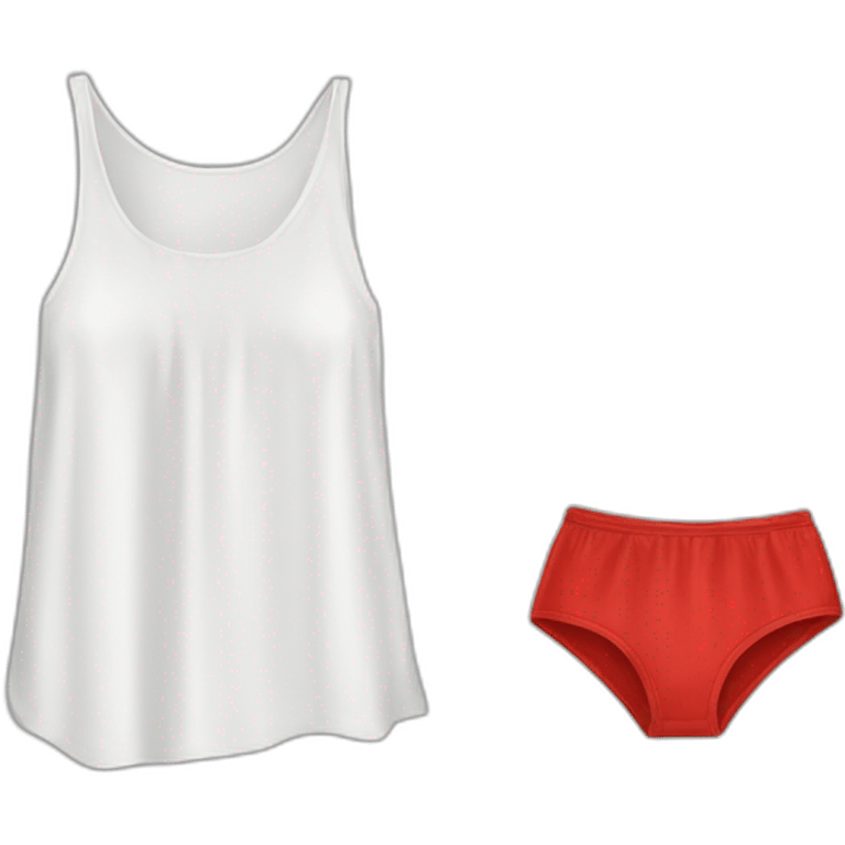 ropa interior de mujer roja emoji