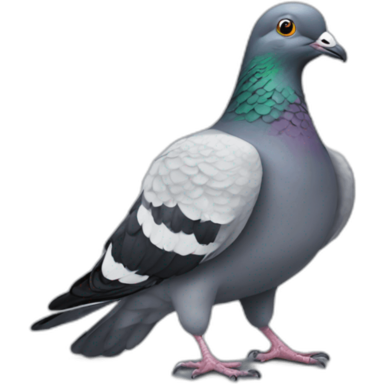 Pigeon wearing à haut emoji