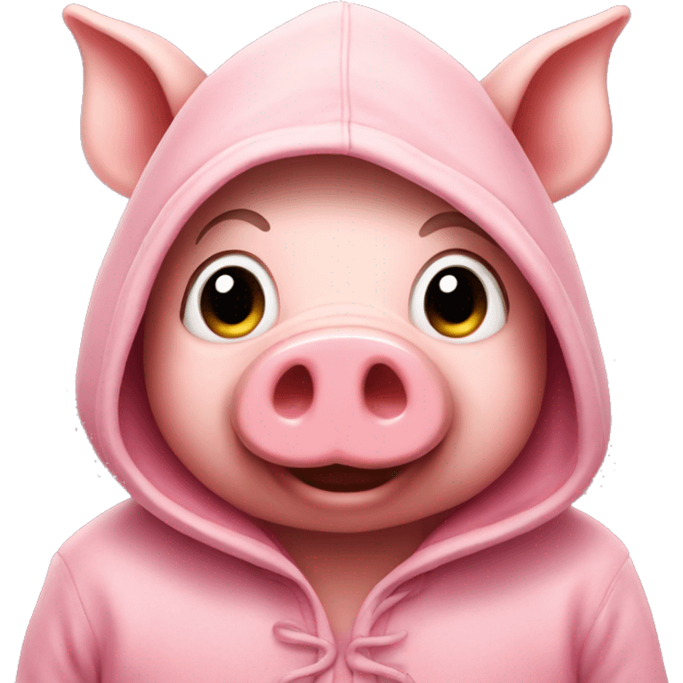 little pig with hood emoji