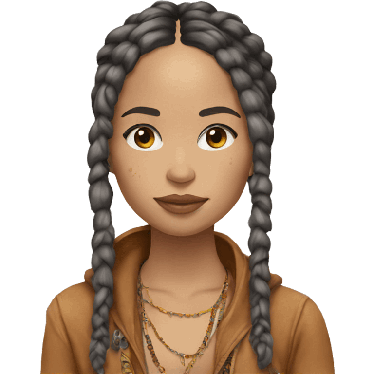 Zoe Kravitz, Portrait, Hippie Clothes emoji