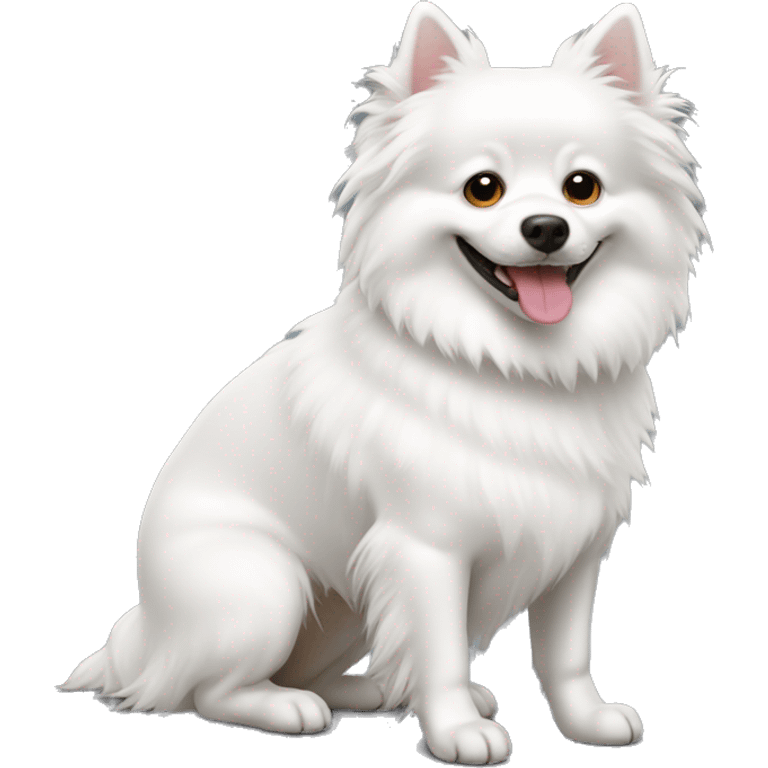 white spitz dog emoji