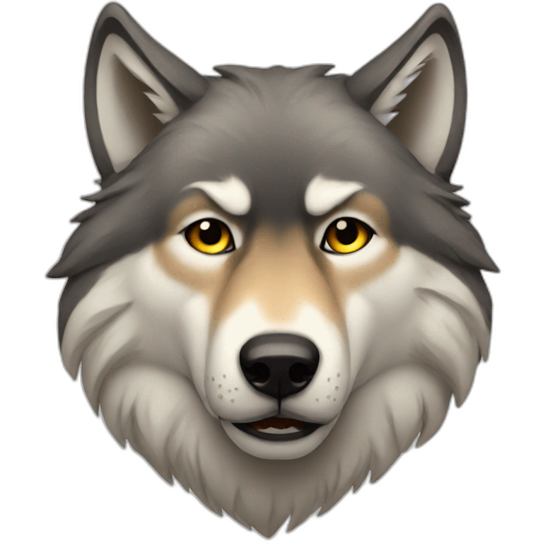 Sad wolves emoji