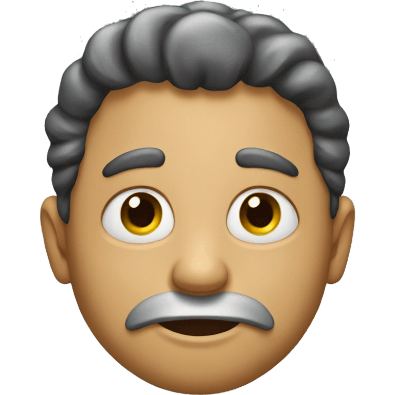 man with a weird face emoji