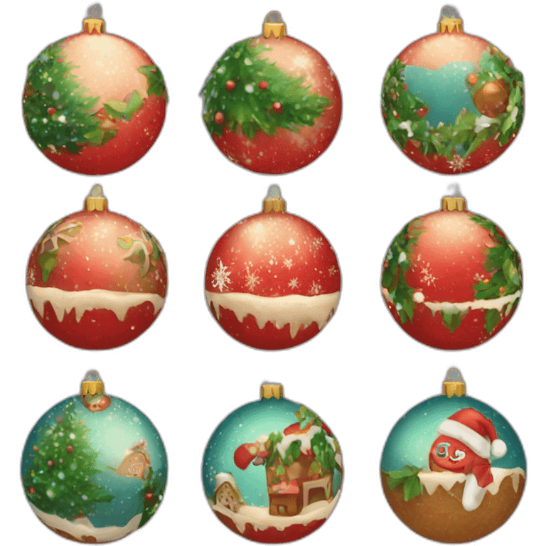 christmas globes emoji