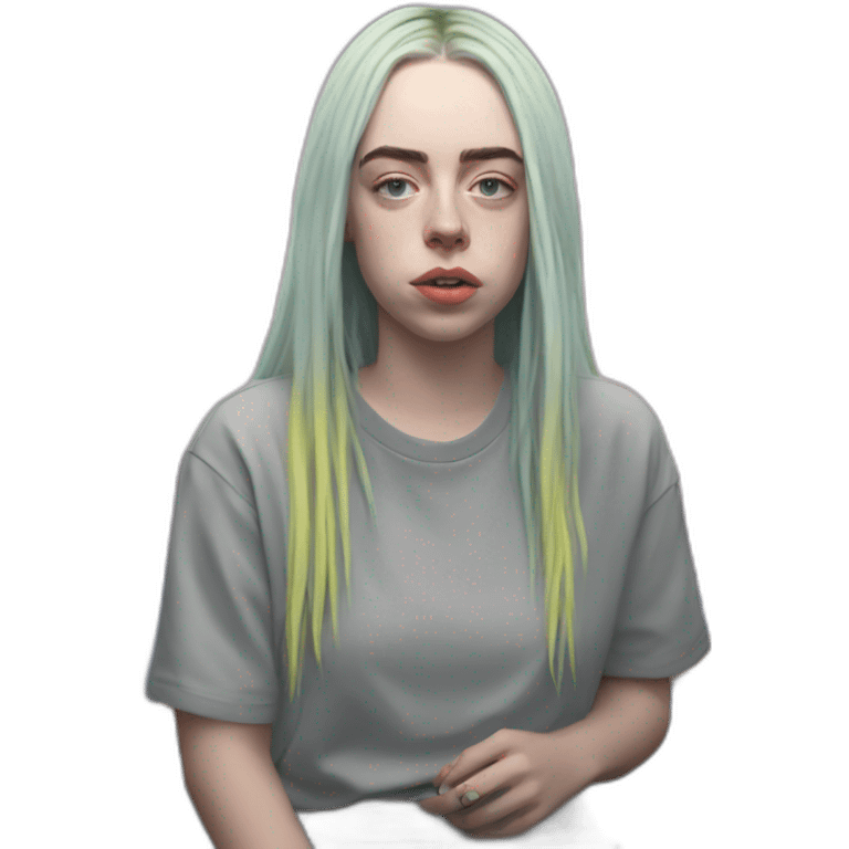 Billie Eilish at sea emoji