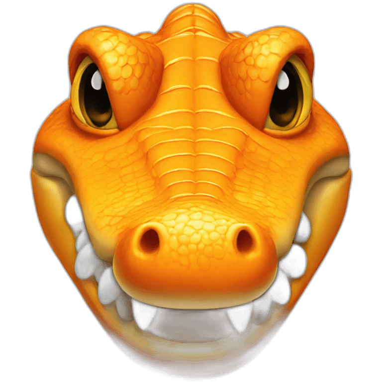 orange crocodile head emoji