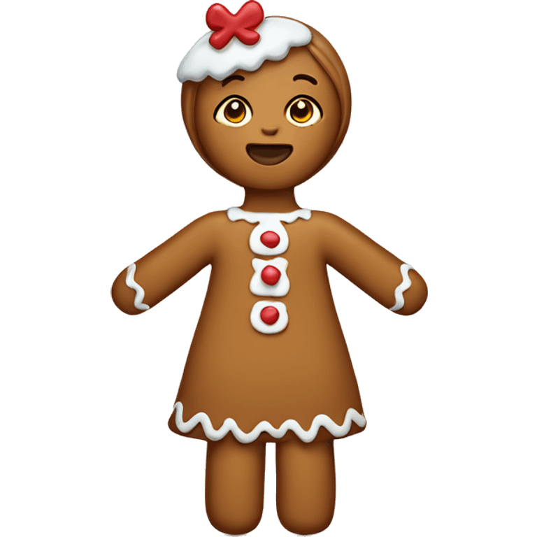 Gingerbread girl emoji