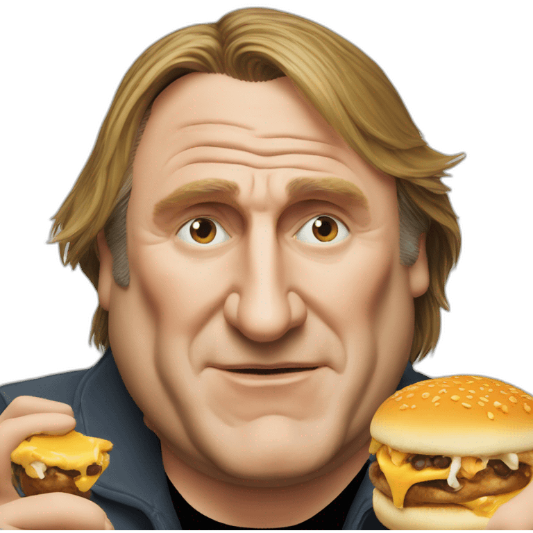 gérard depardieu Eating emoji