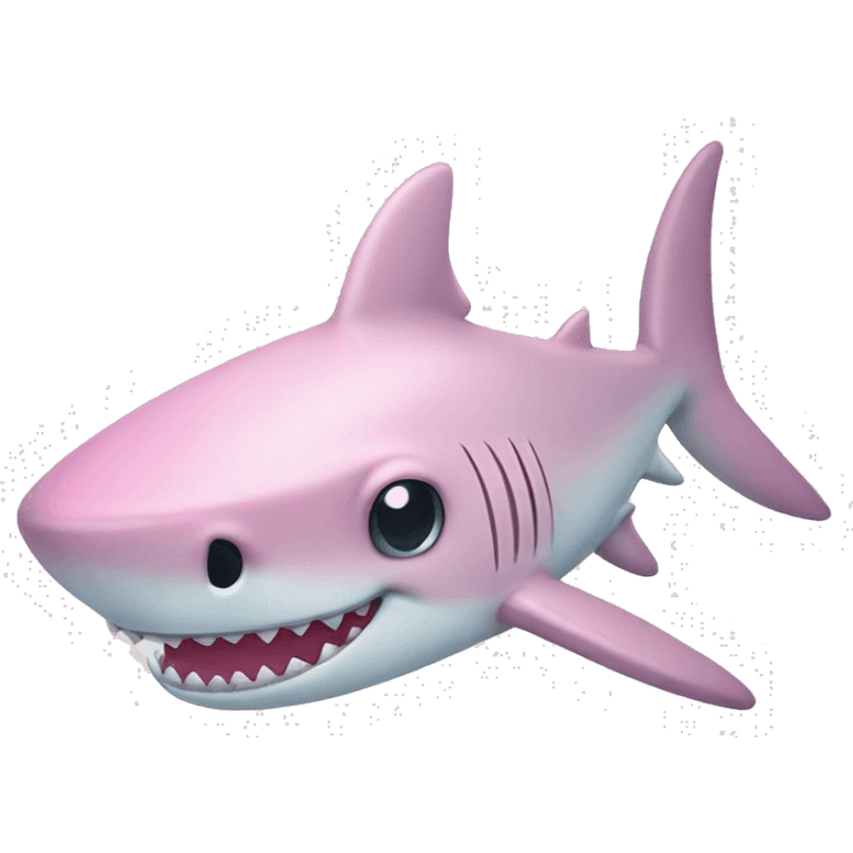 pastel pink cute shark emoji