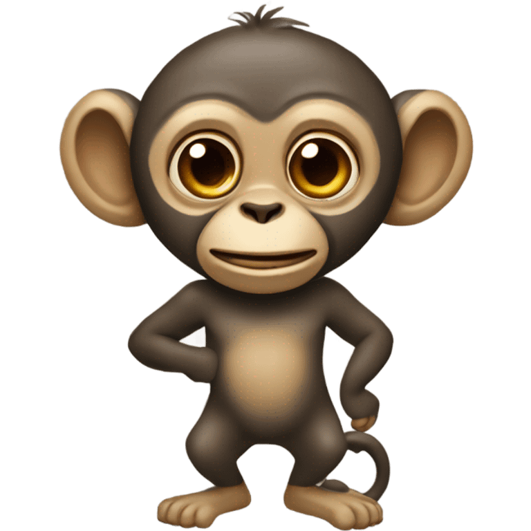 macaco com aparelho emoji