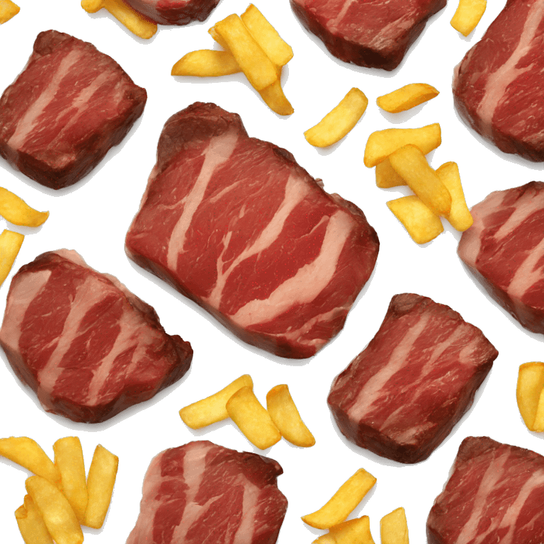 Steak with chips emoji