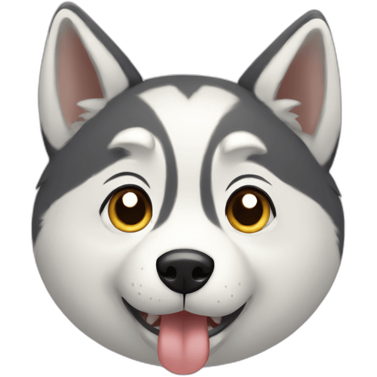 husky asking for food emoji