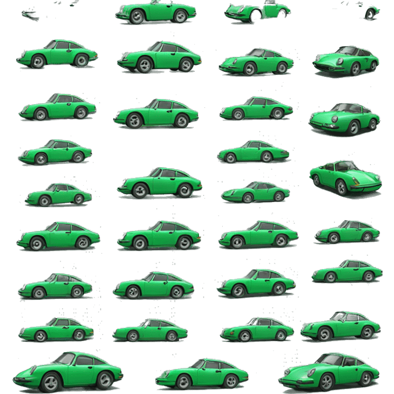 green Porsche  emoji