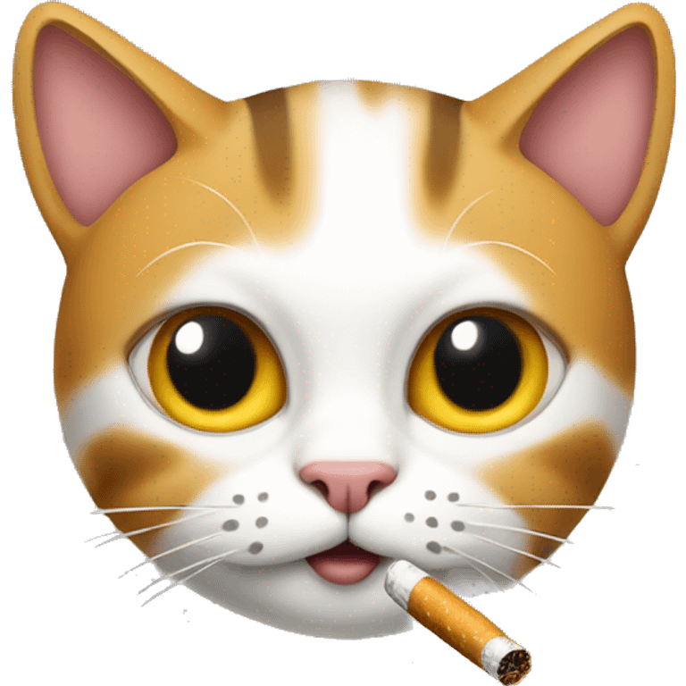 Cat with cigarette  emoji