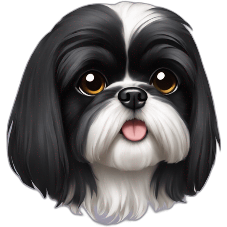 black shih tzu emoji