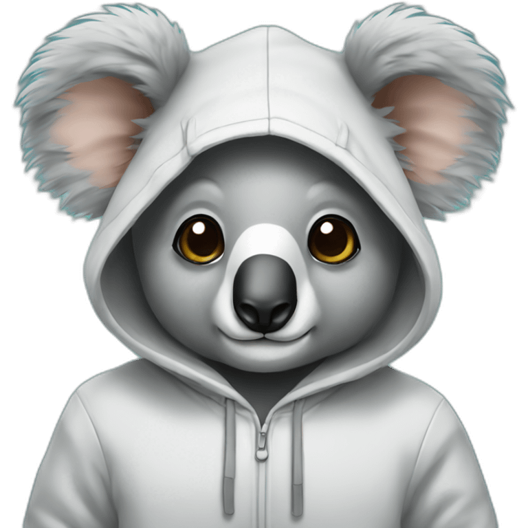 Koala with hoodie emoji