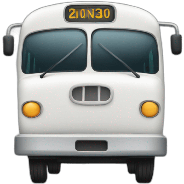 car in a bus emoji