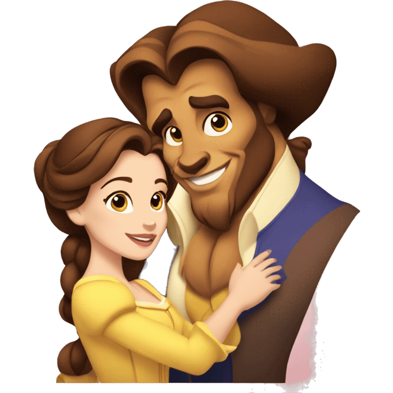 beauty and the beast belle emoji