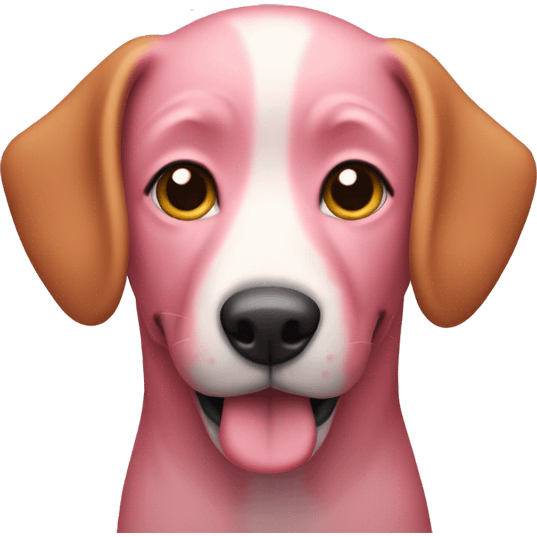 pink dog emoji