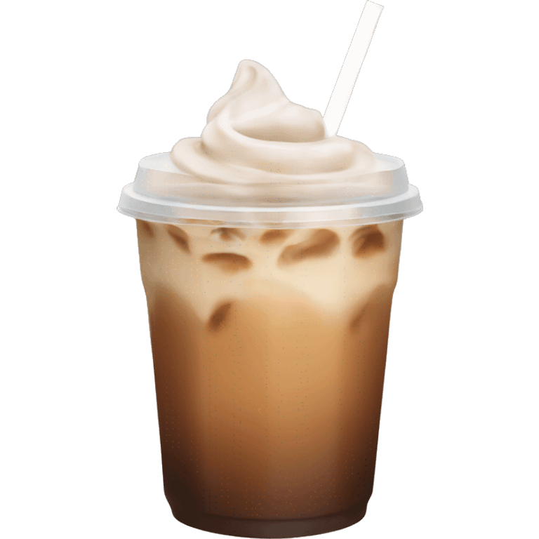 Aesthetic iced coffee emoji