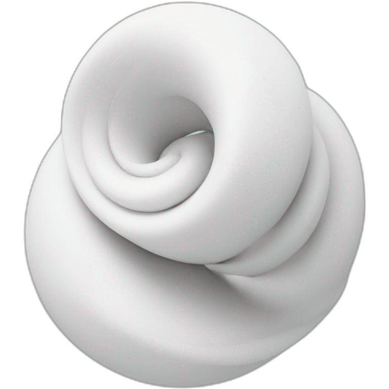 white 3d spiral emoji