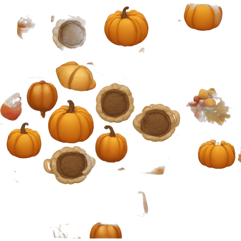 Thanksgiving related emojis emoji