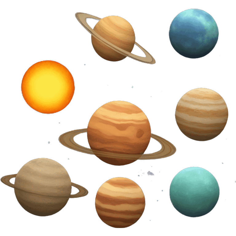 planets outlines emoji