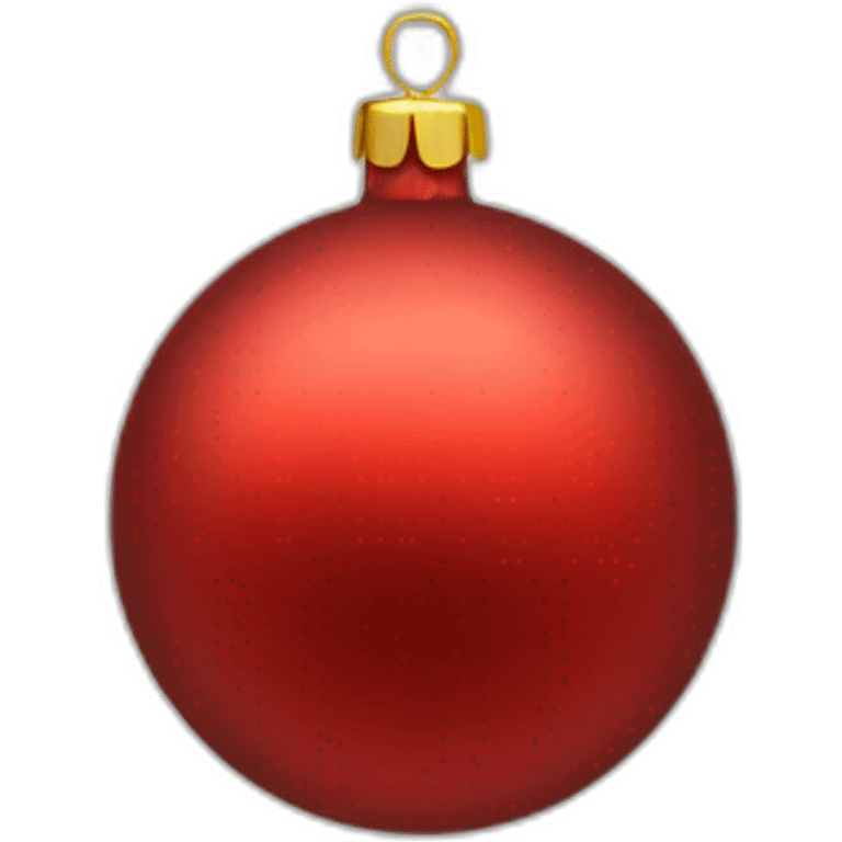 red christmas bauble emoji