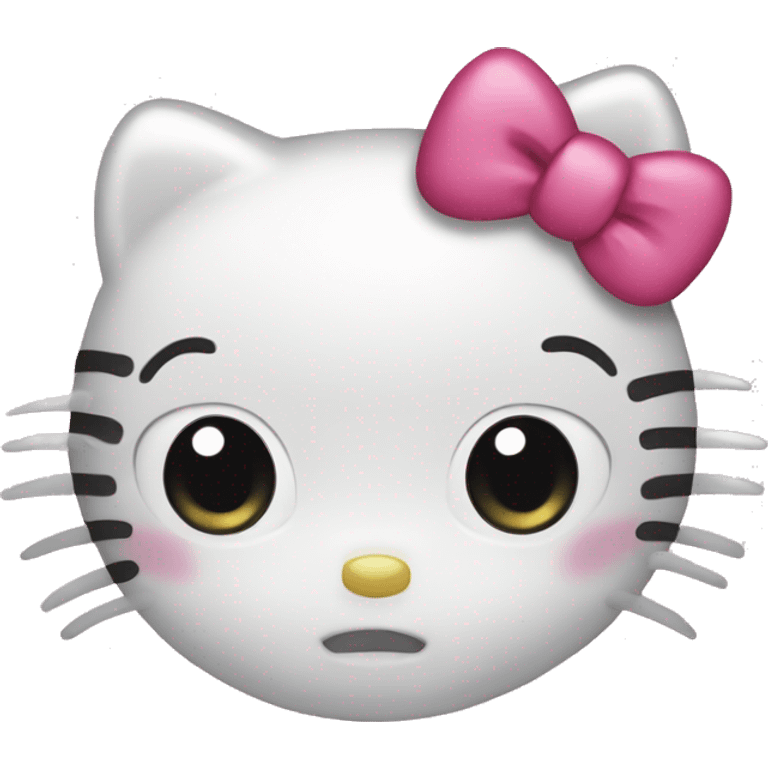 hello kitty side eye emoji